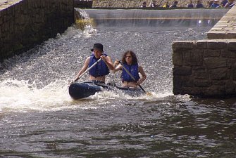 Vltava-Č.K. stará šlajsna u Jelení lávky