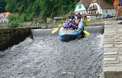 Vltava-Č.K.-stará šlajsna u Jelení lávky