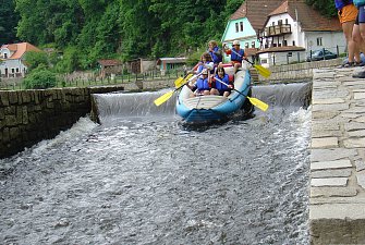 Vltava-Č.K.-stará šlajsna u Jelení lávky